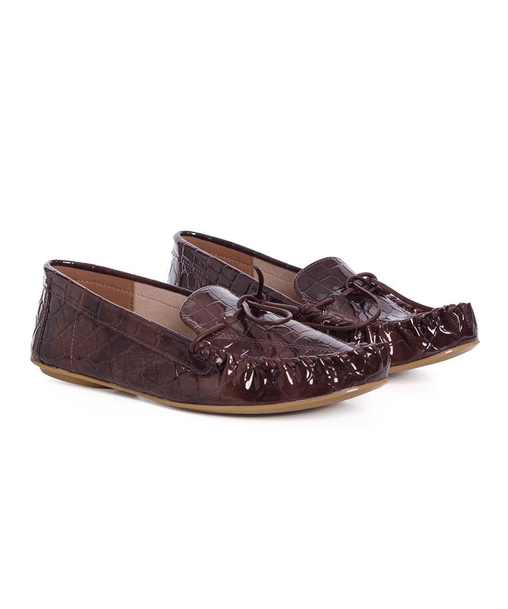 Mocassim Feminino Vizzano Envernizado Marrom