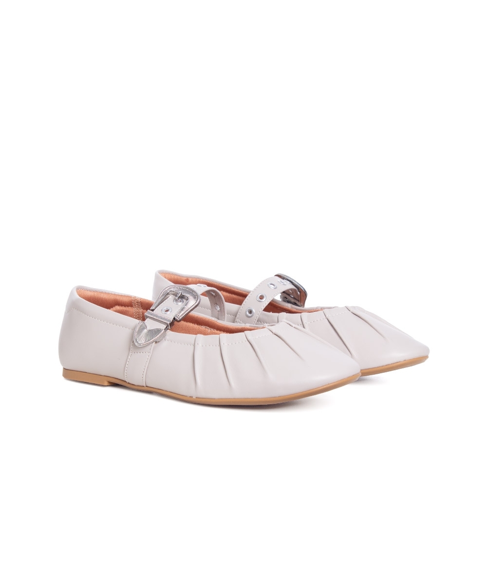 Sapatilha Boneca Vizzano Flat Cinza