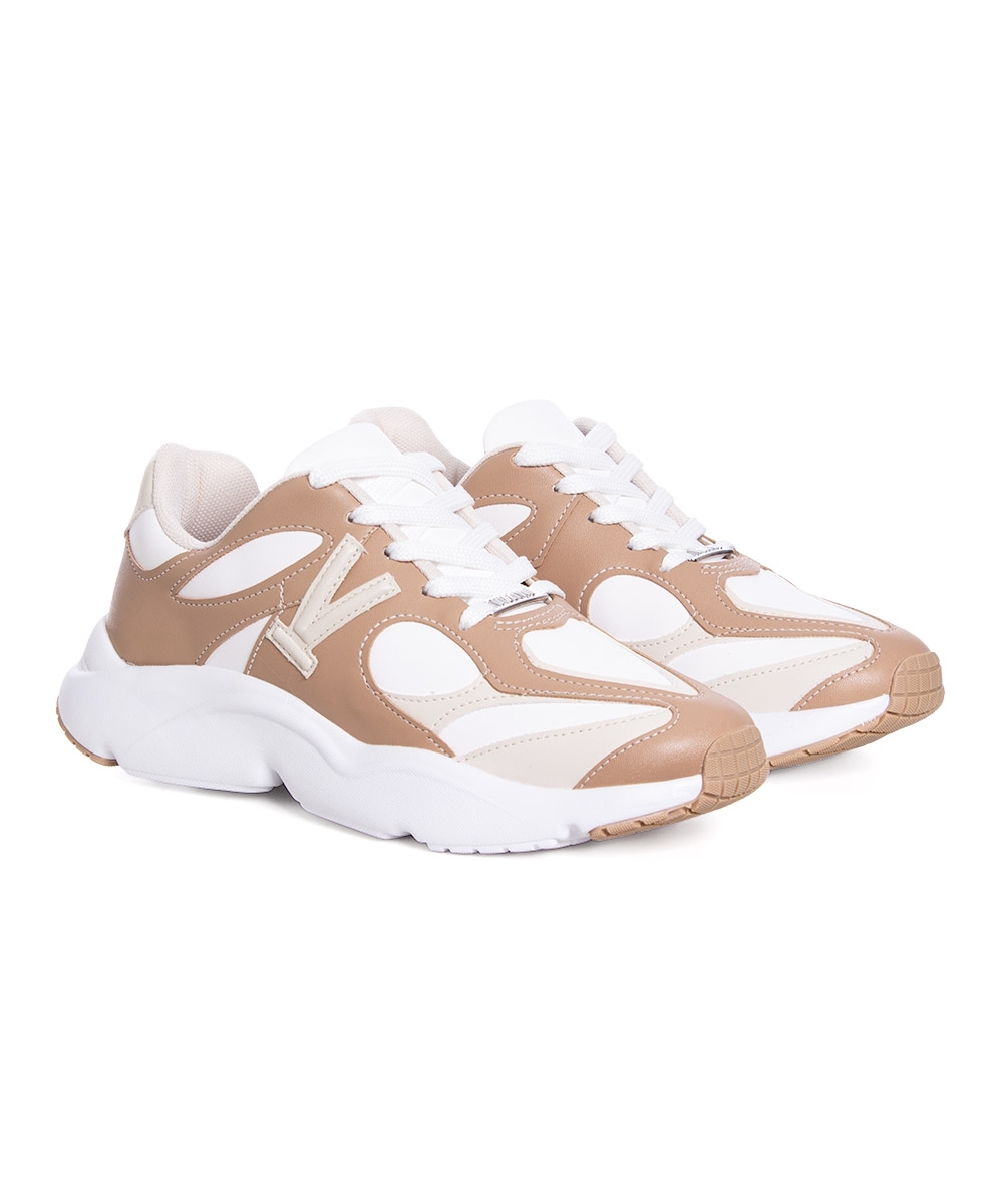 Tênis Feminino Vizzano Sneaker Branco/bege
