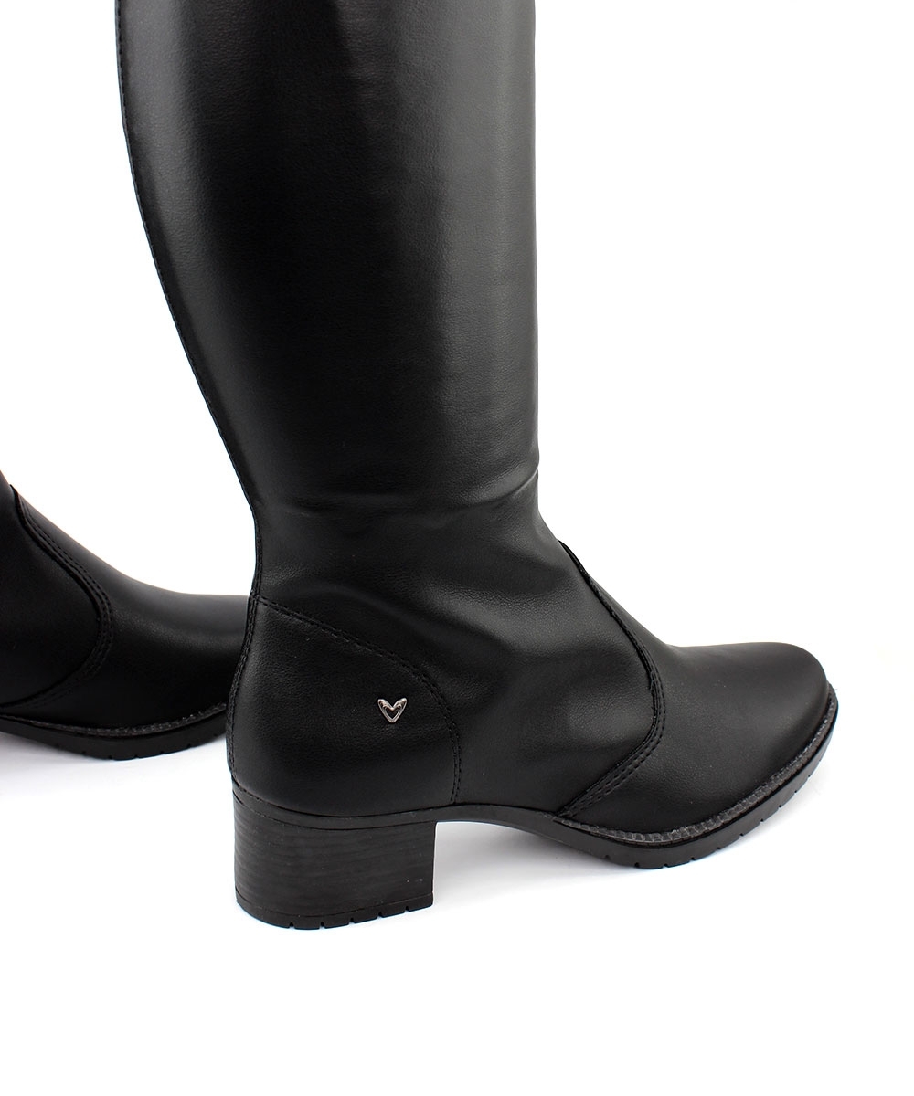 Bota Cano Longo Mississipi Over Salto Bloco Preto