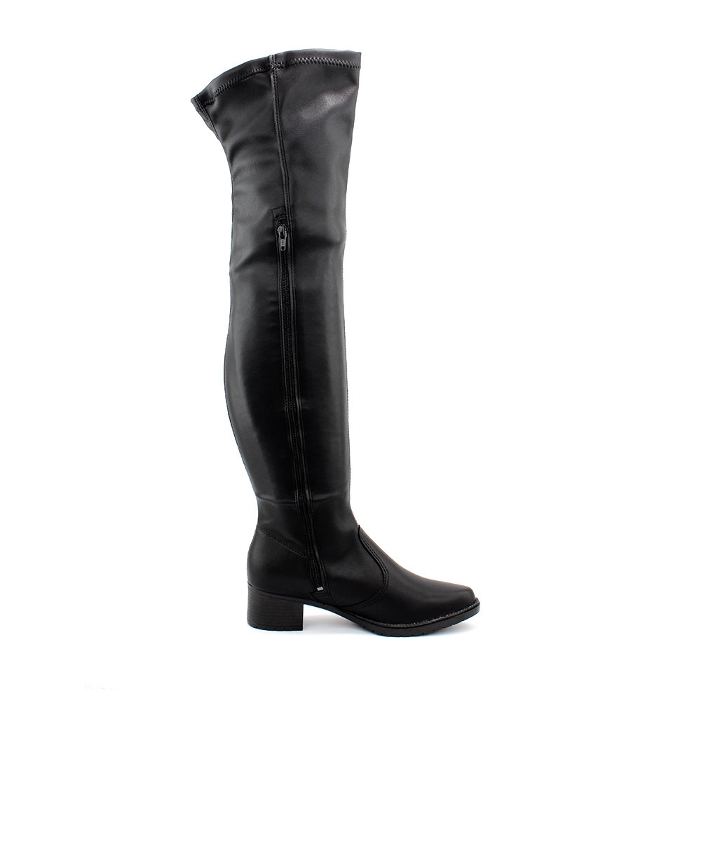 Bota Cano Longo Mississipi Over Salto Bloco Preto