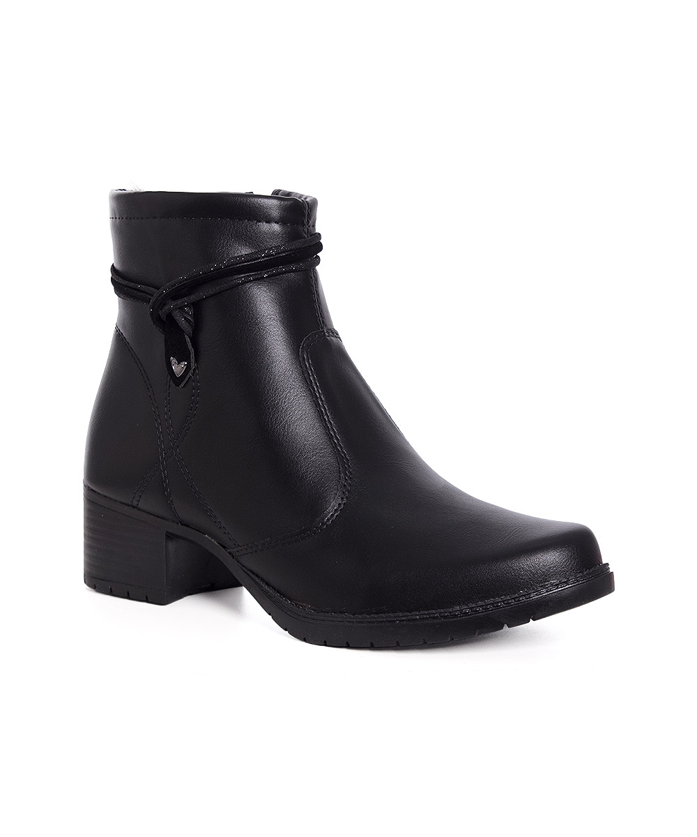 Bota Cano Curto Mississipi Salto Bloco Preto