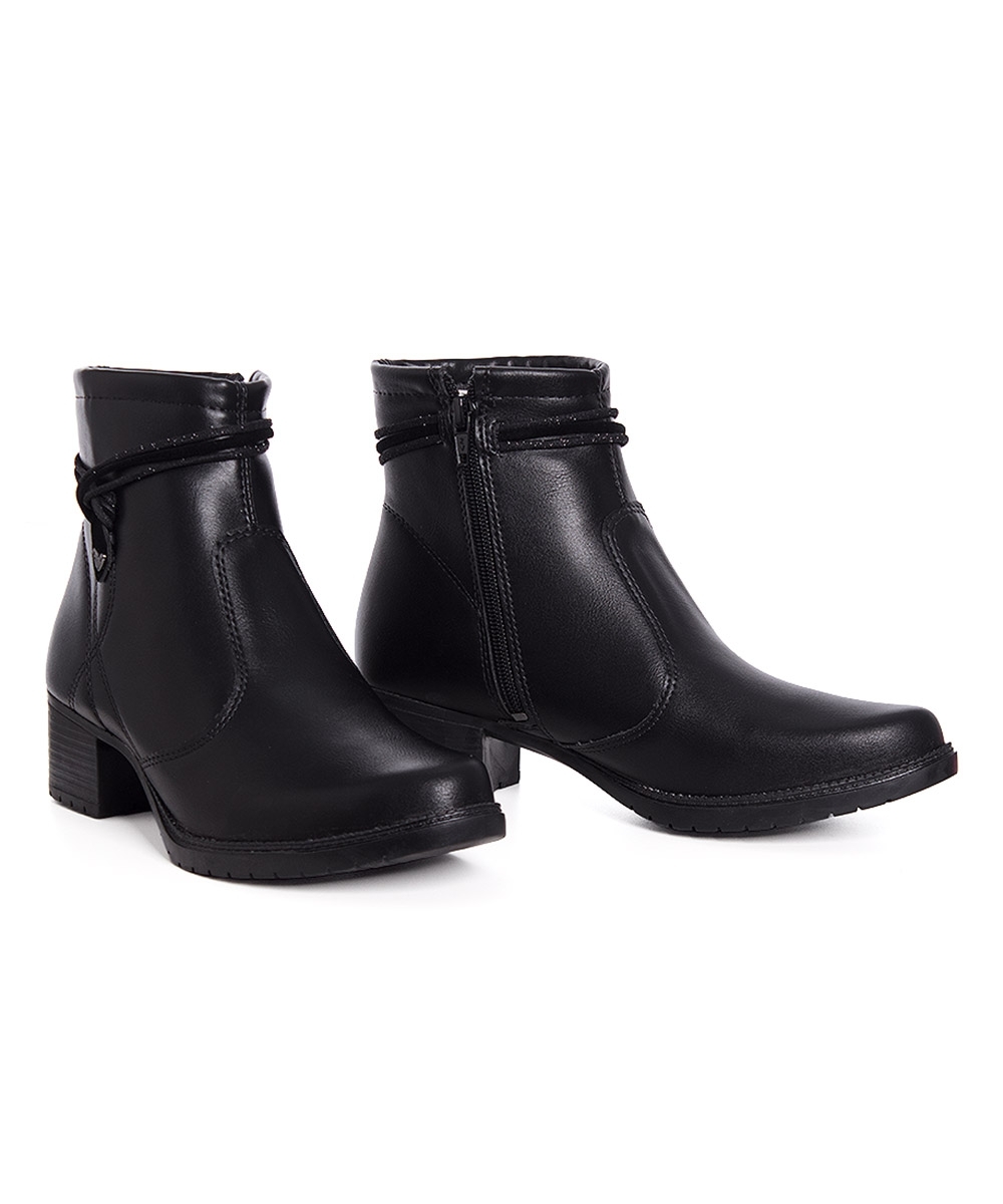 Bota Cano Curto Mississipi Salto Bloco Preto