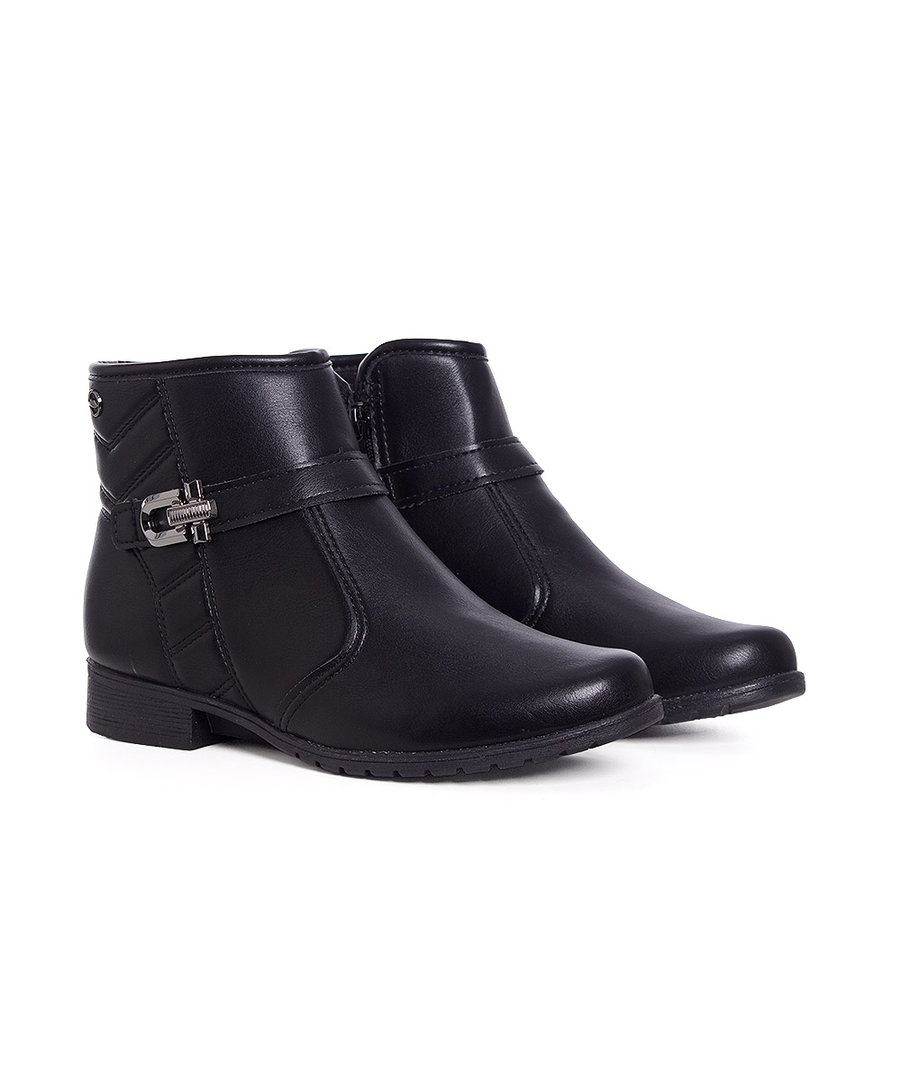 Bota Cano Curto Dakota Salto Baixo Preto