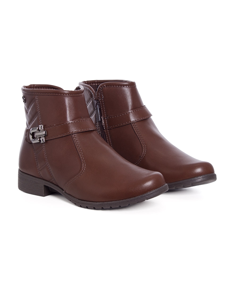 Bota Cano Curto Dakota Salto Baixo Café