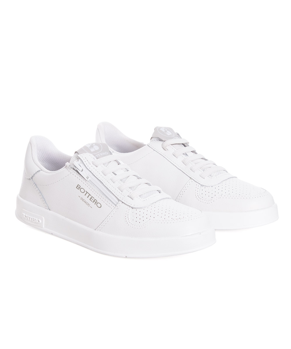 Tênis Feminino Bottero Casual Couro Branco