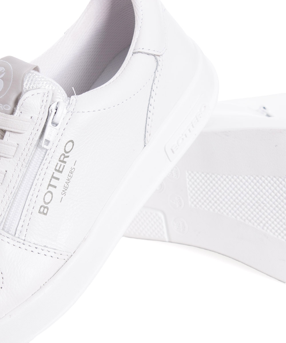 Tênis Feminino Bottero Casual Couro Branco