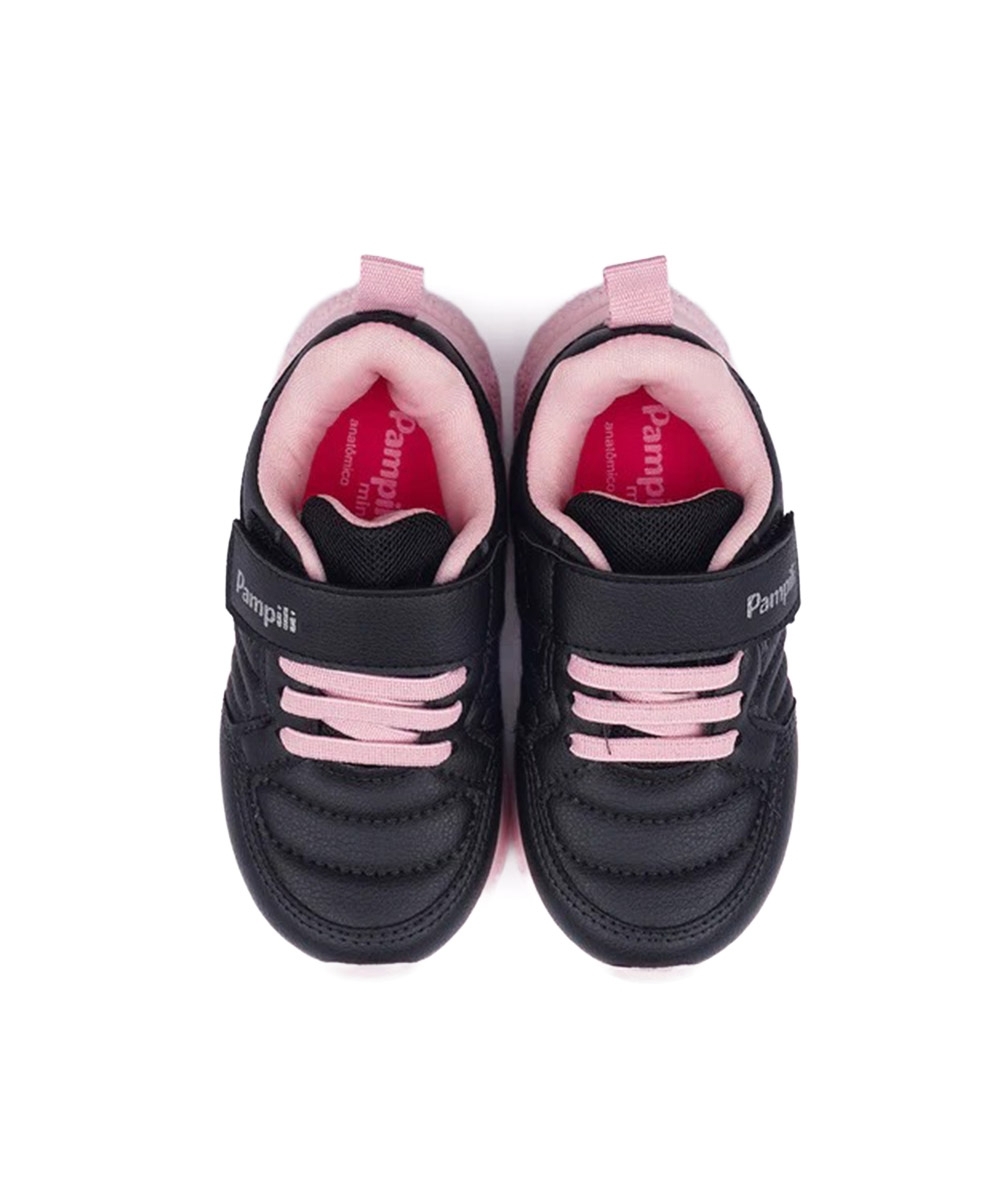Tênis Infantil Pampili Mini Soft Escolar Preto