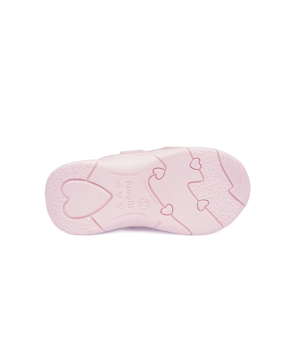 Tênis Infantil Pampili Soft Comfy Cintilante Rosa