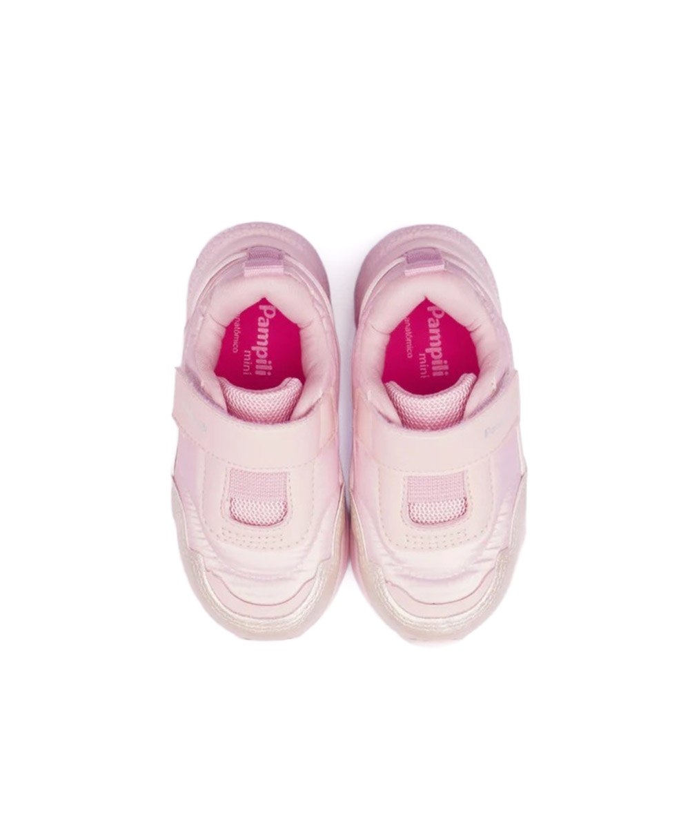 Tênis Infantil Pampili Soft Comfy Cintilante Rosa