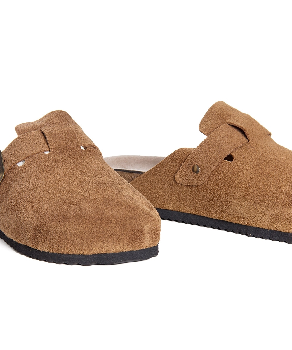 Mule Pixóle Fivela Couro Caramelo