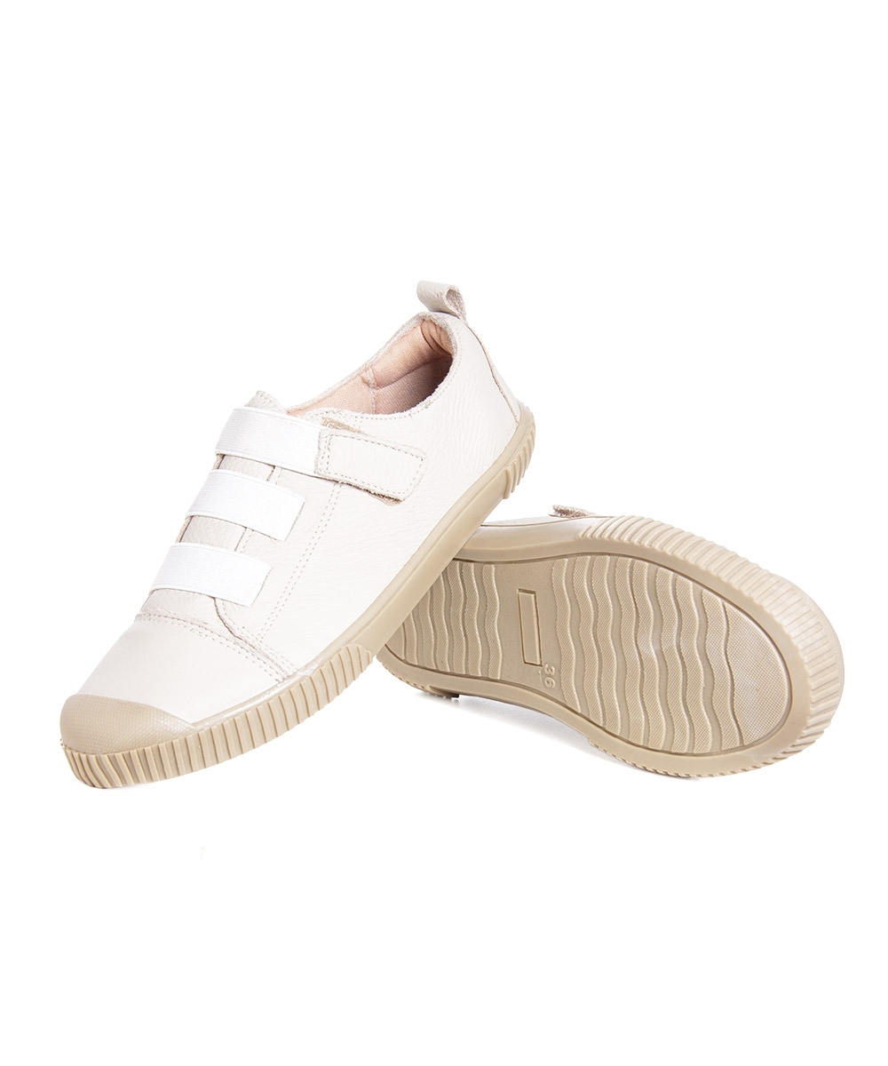 Tênis Casual Pixolé Feminino Couro Off White