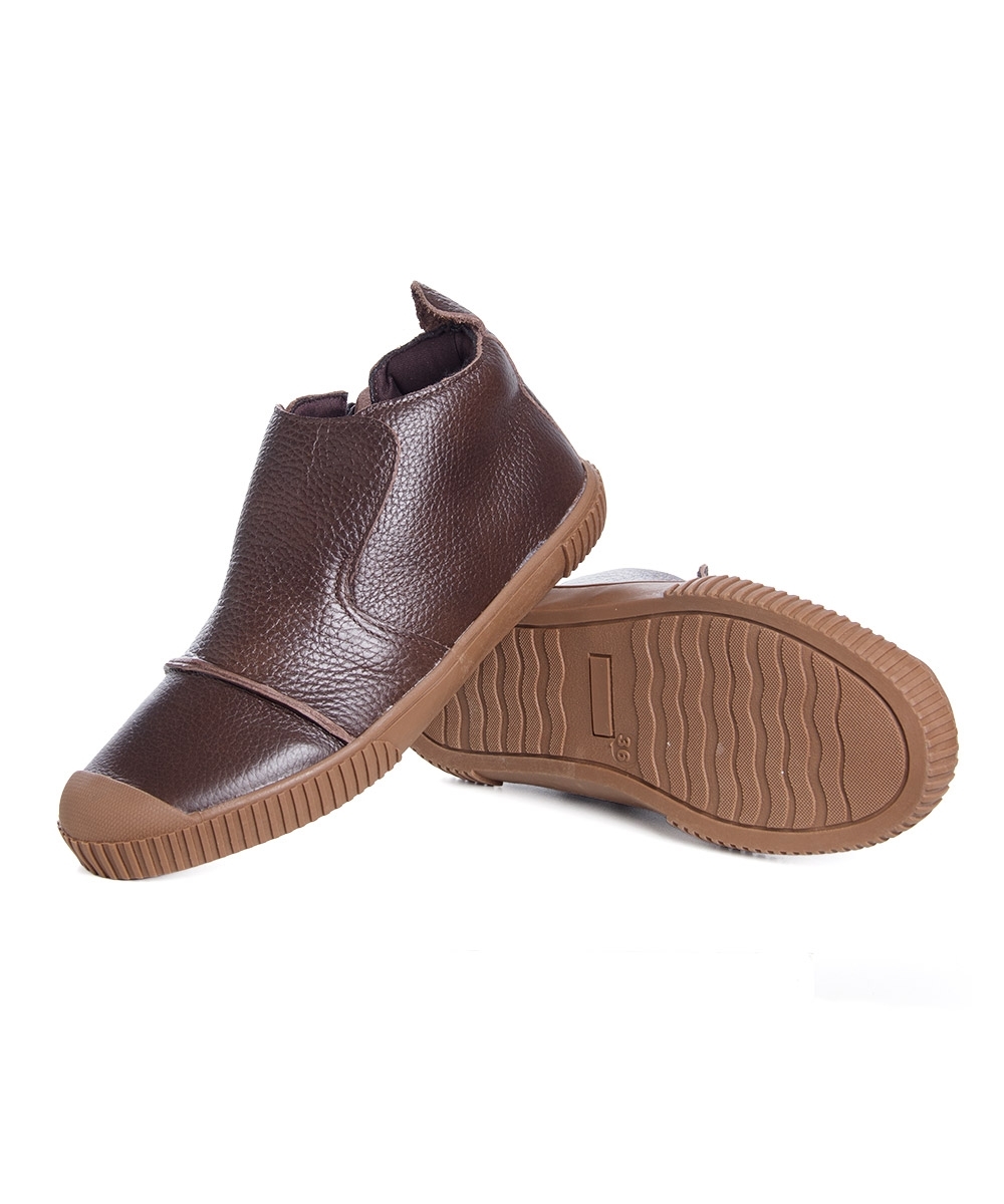 Tênis Feminino Pixolé Abotinado Couro Castanho