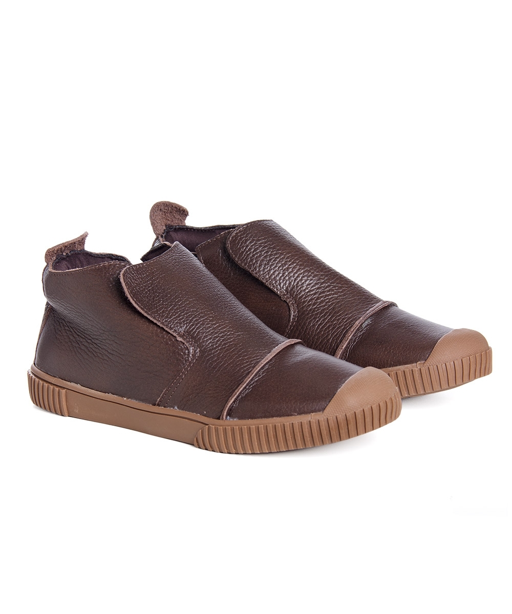 Tênis Feminino Pixolé Abotinado Couro Castanho