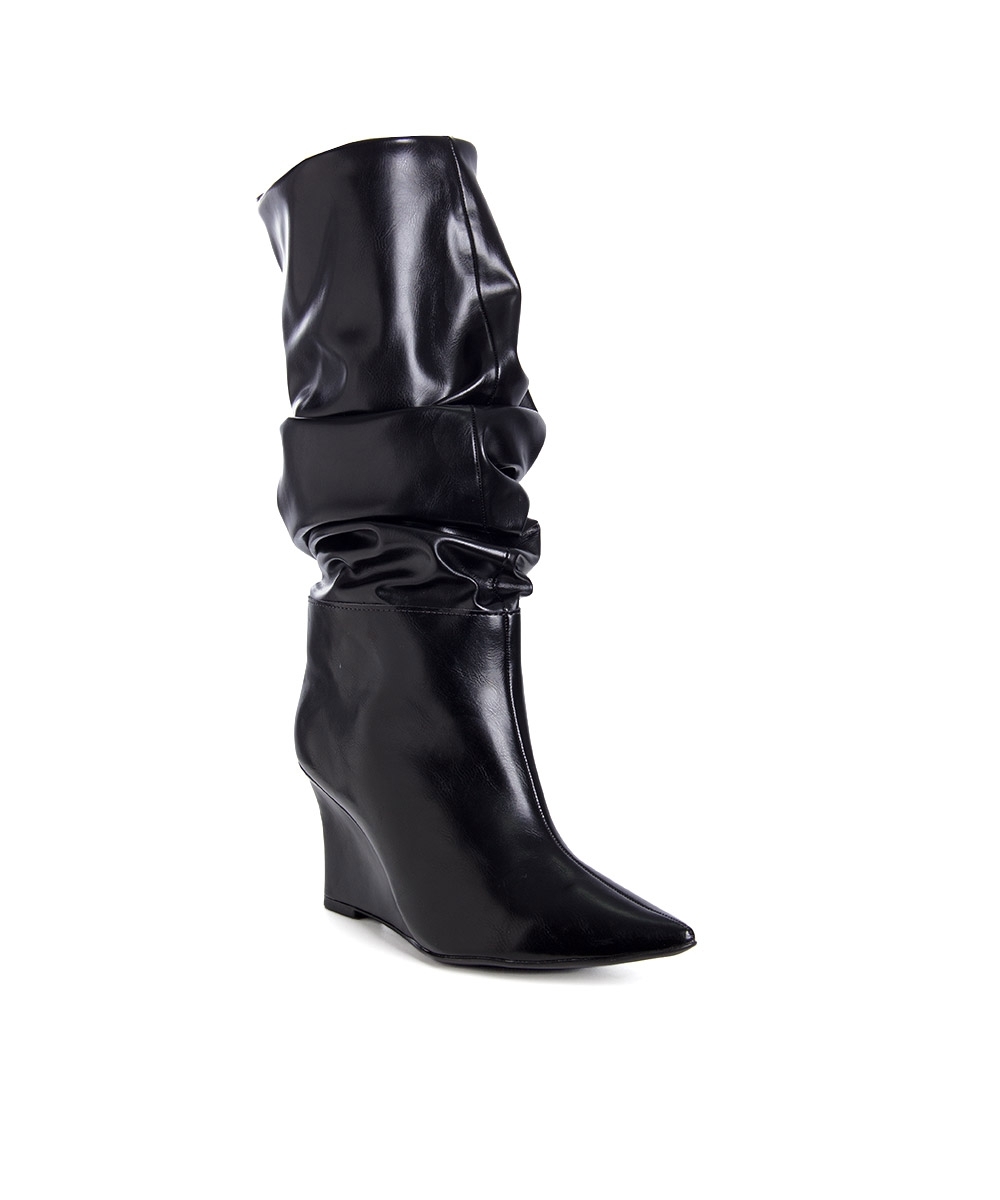 Bota Cano Alto Pixolé Slouch Preto