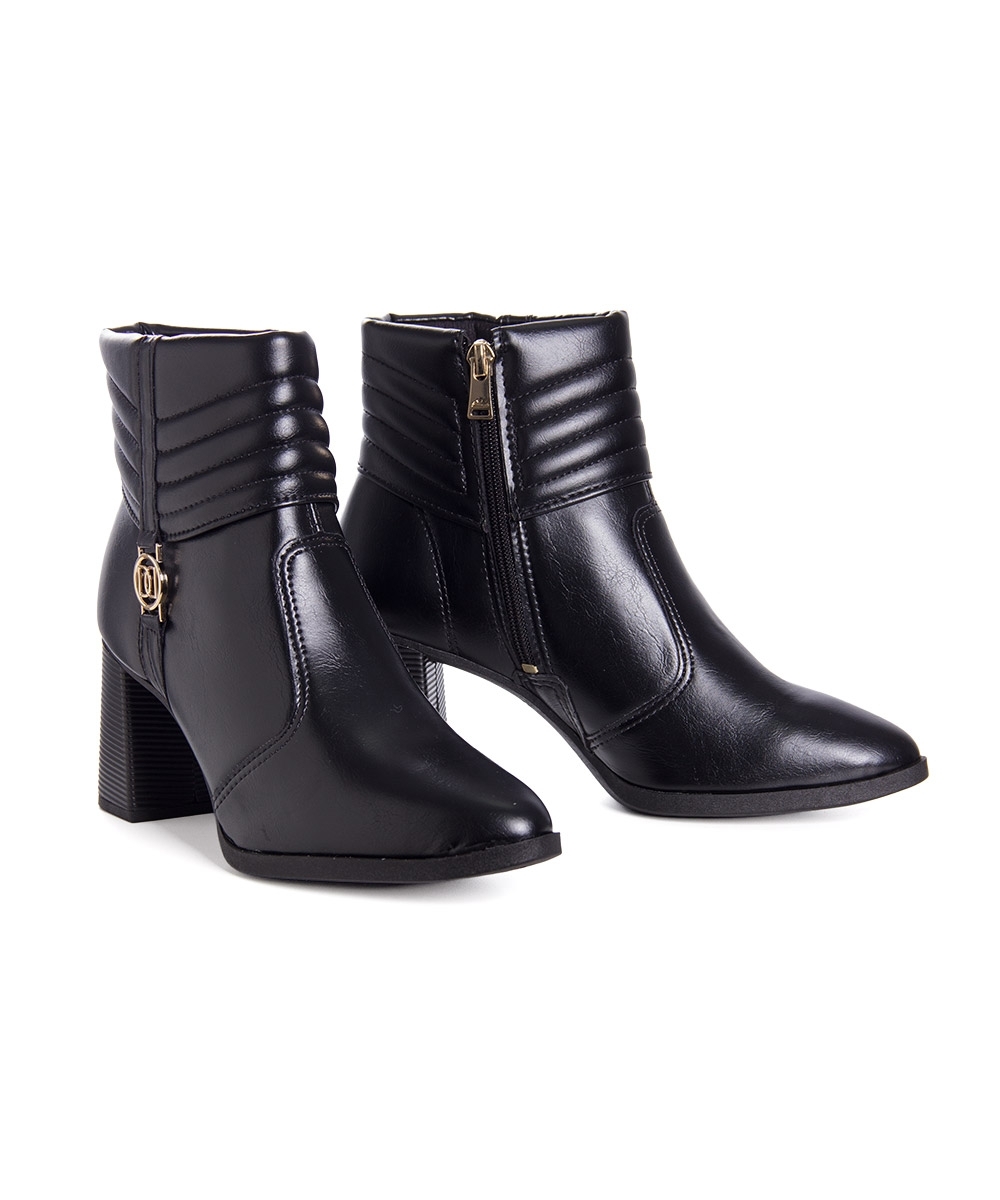 Bota Cano Curto Dakota Salto Médio Preto
