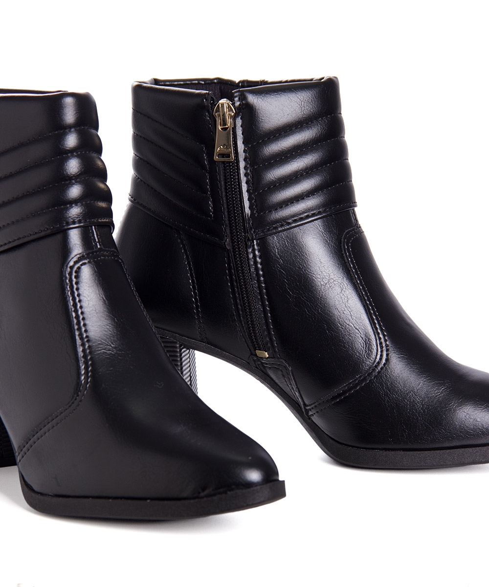 Bota Cano Curto Dakota Salto Médio Preto