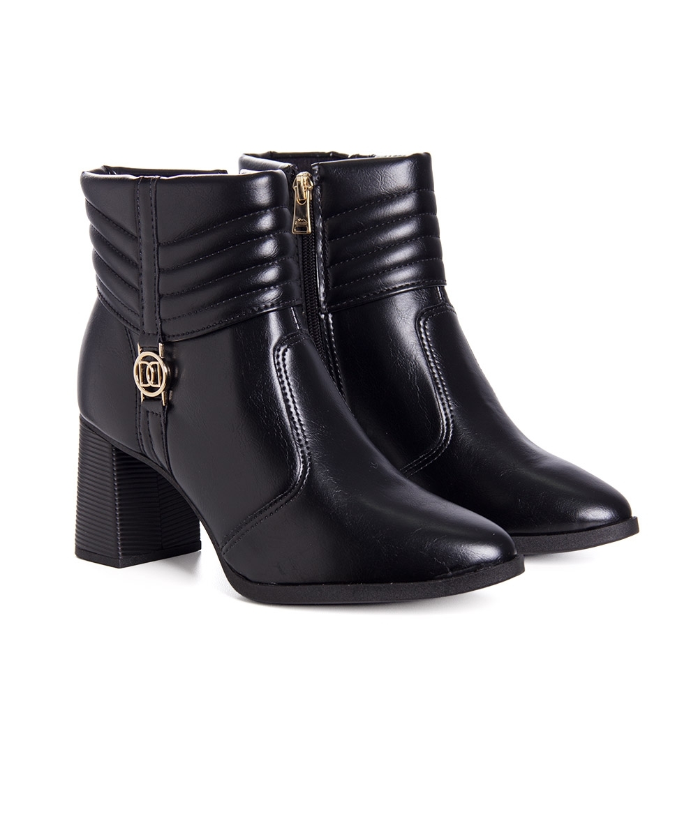 Bota Cano Curto Dakota Salto Médio Preto