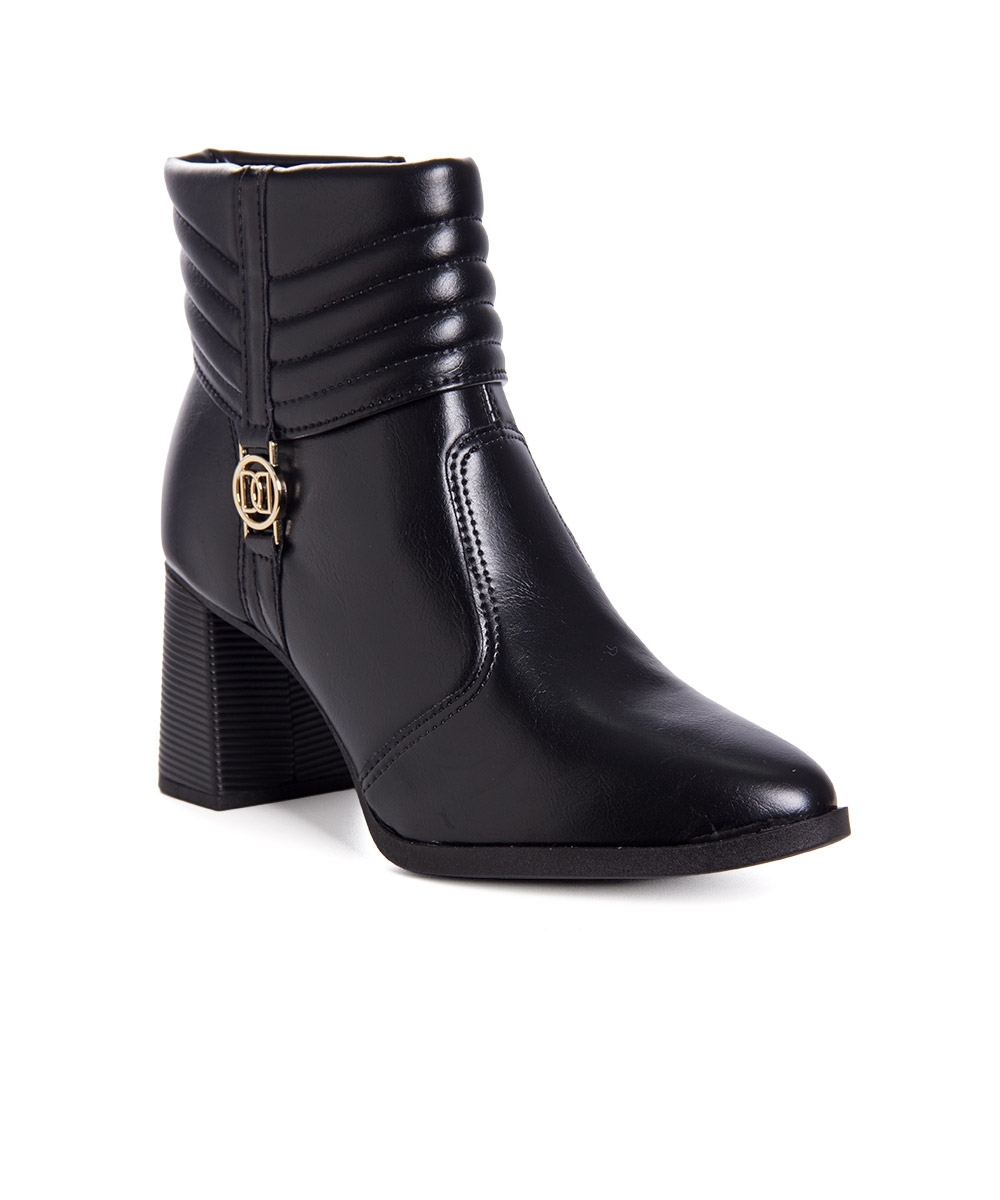 Bota Cano Curto Dakota Salto Médio Preto