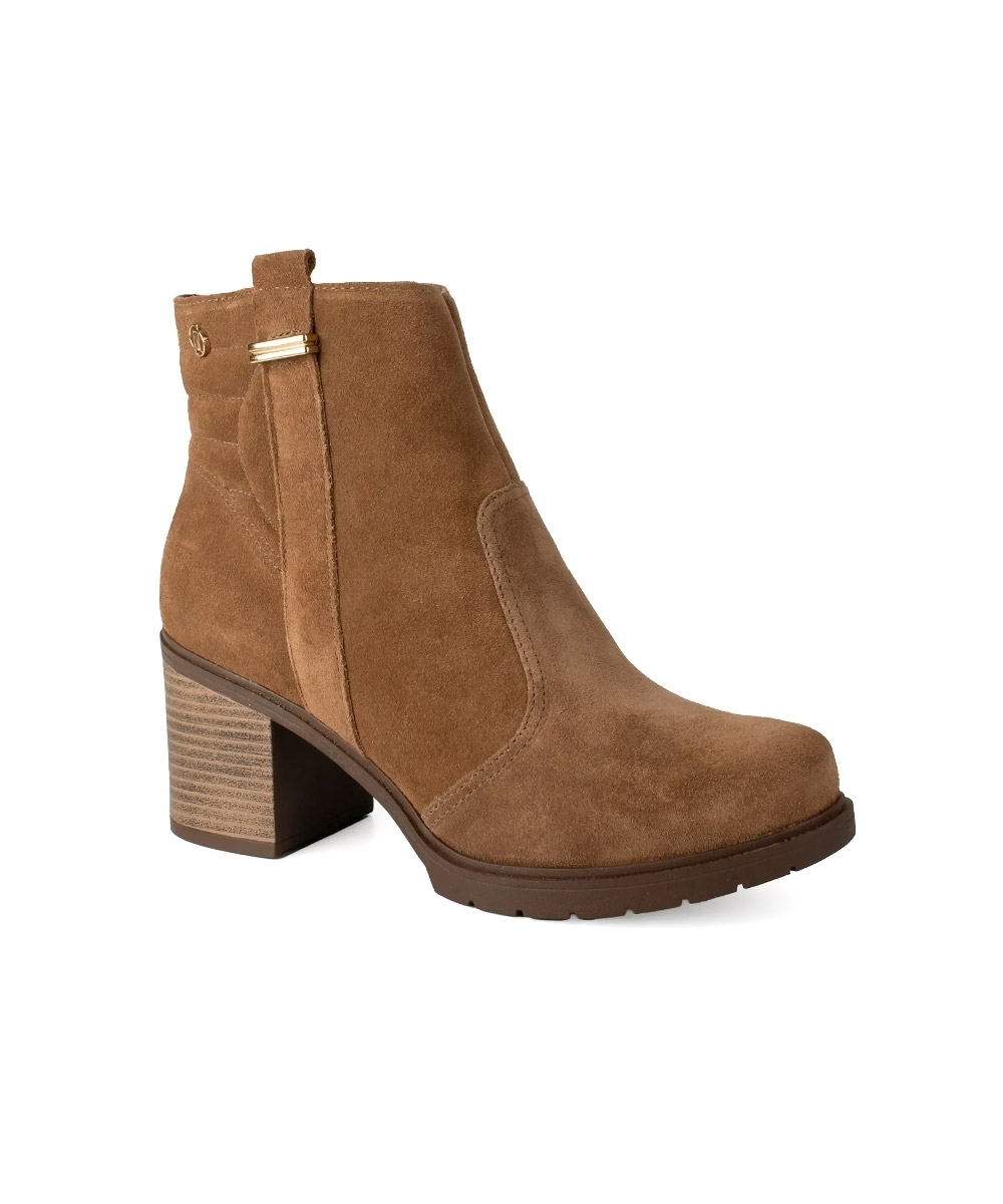 Bota Salto Médio Dakota Cano Curto Camel
