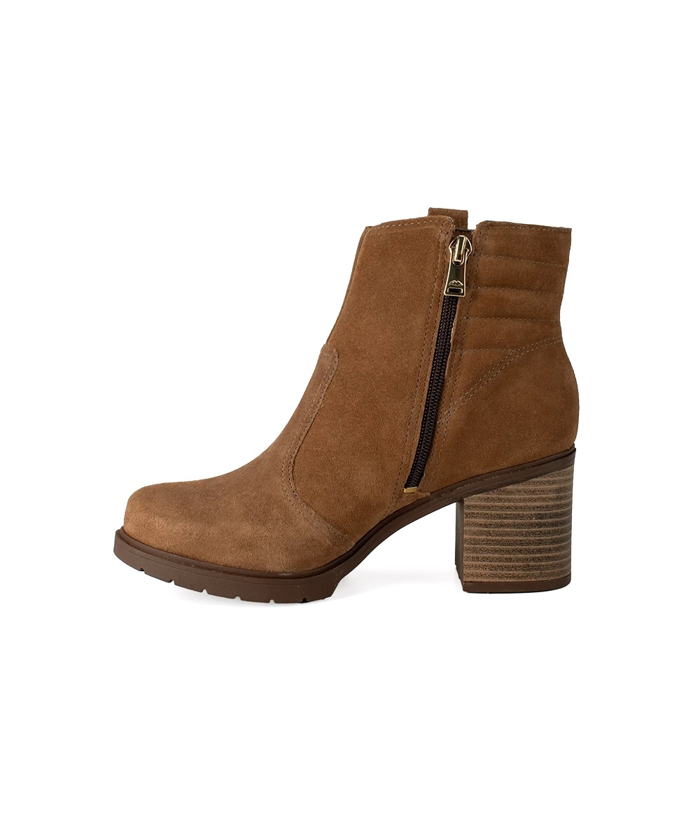 Bota Salto Médio Dakota Cano Curto Camel