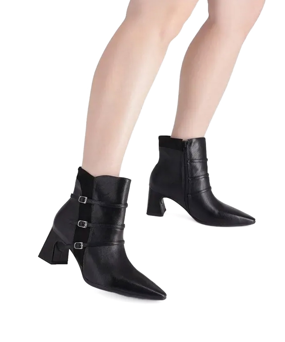 Bota Cano Curto Piccadilly Irene Salto Alto Preto