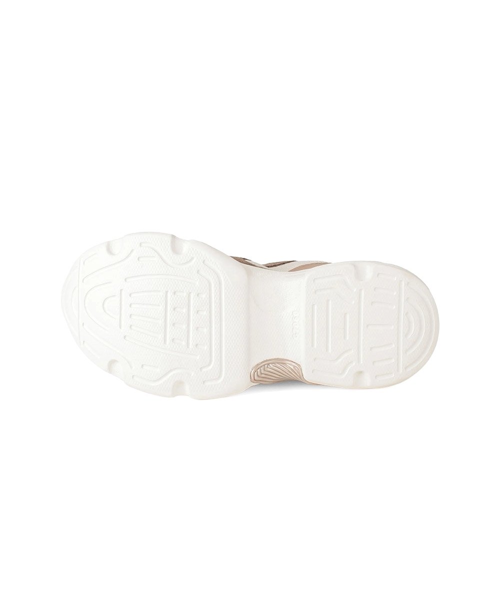 Tênis Feminino Dakota Dad Sneaker Couro Bege