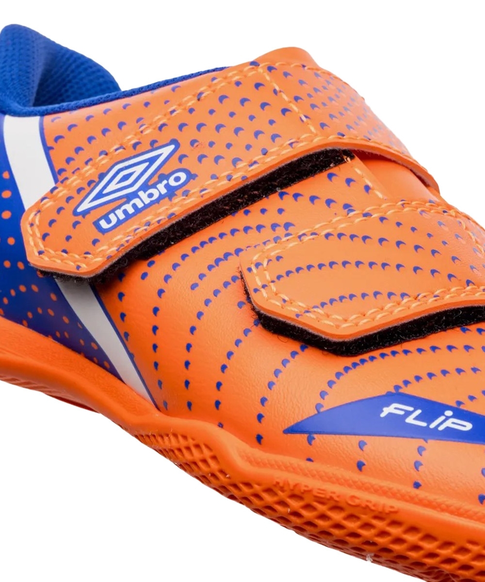 Chuteira Futsal Umbro Flip Kids U07fb00193 Laranja/azul
