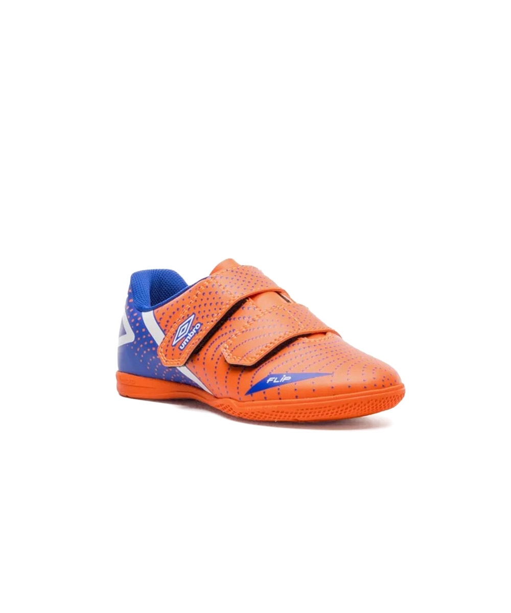 Chuteira Futsal Umbro Flip Kids U07fb00193 Laranja/azul