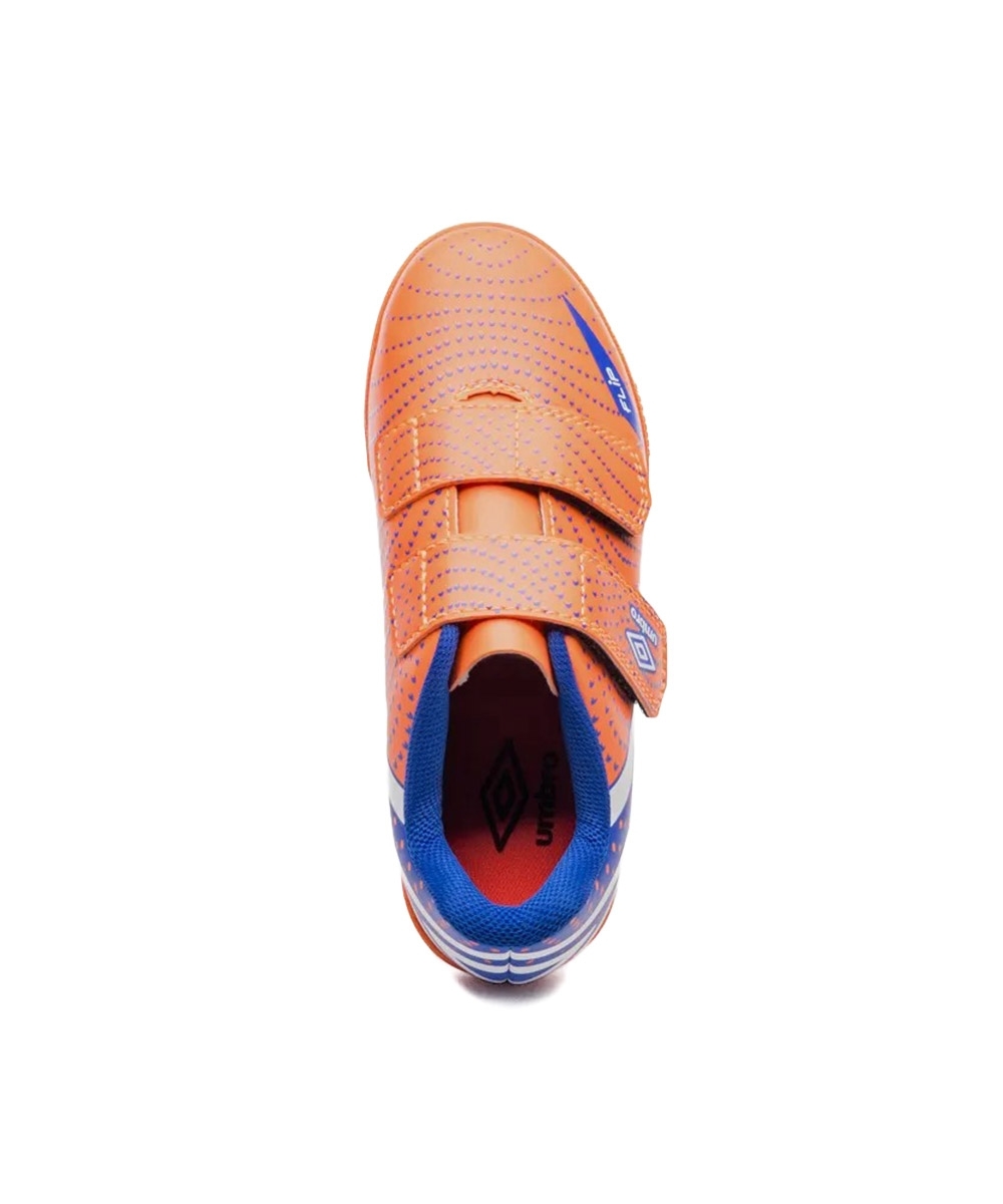 Chuteira Futsal Umbro Flip Kids U07fb00193 Laranja/azul