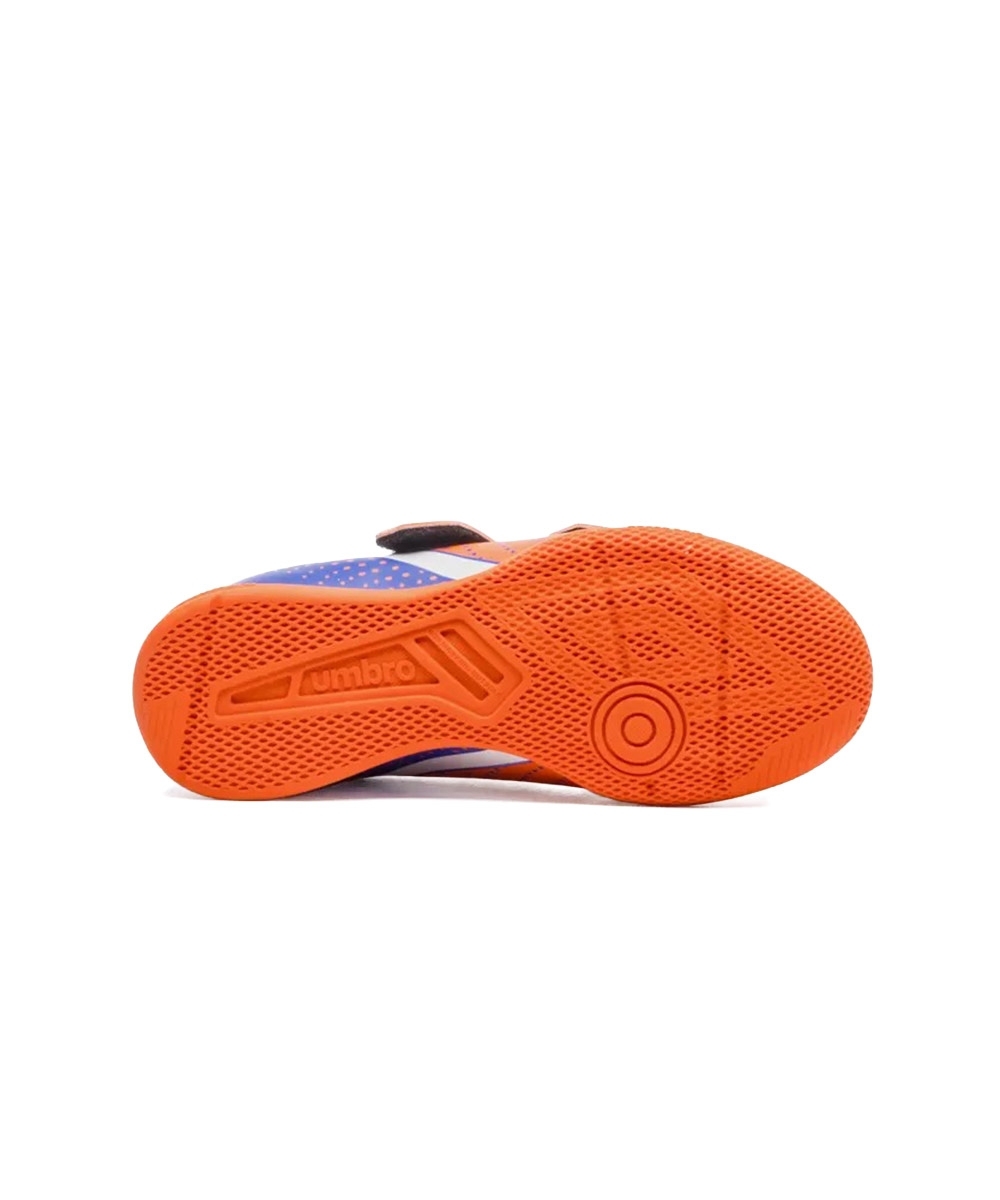 Chuteira Futsal Umbro Flip Kids U07fb00193 Laranja/azul