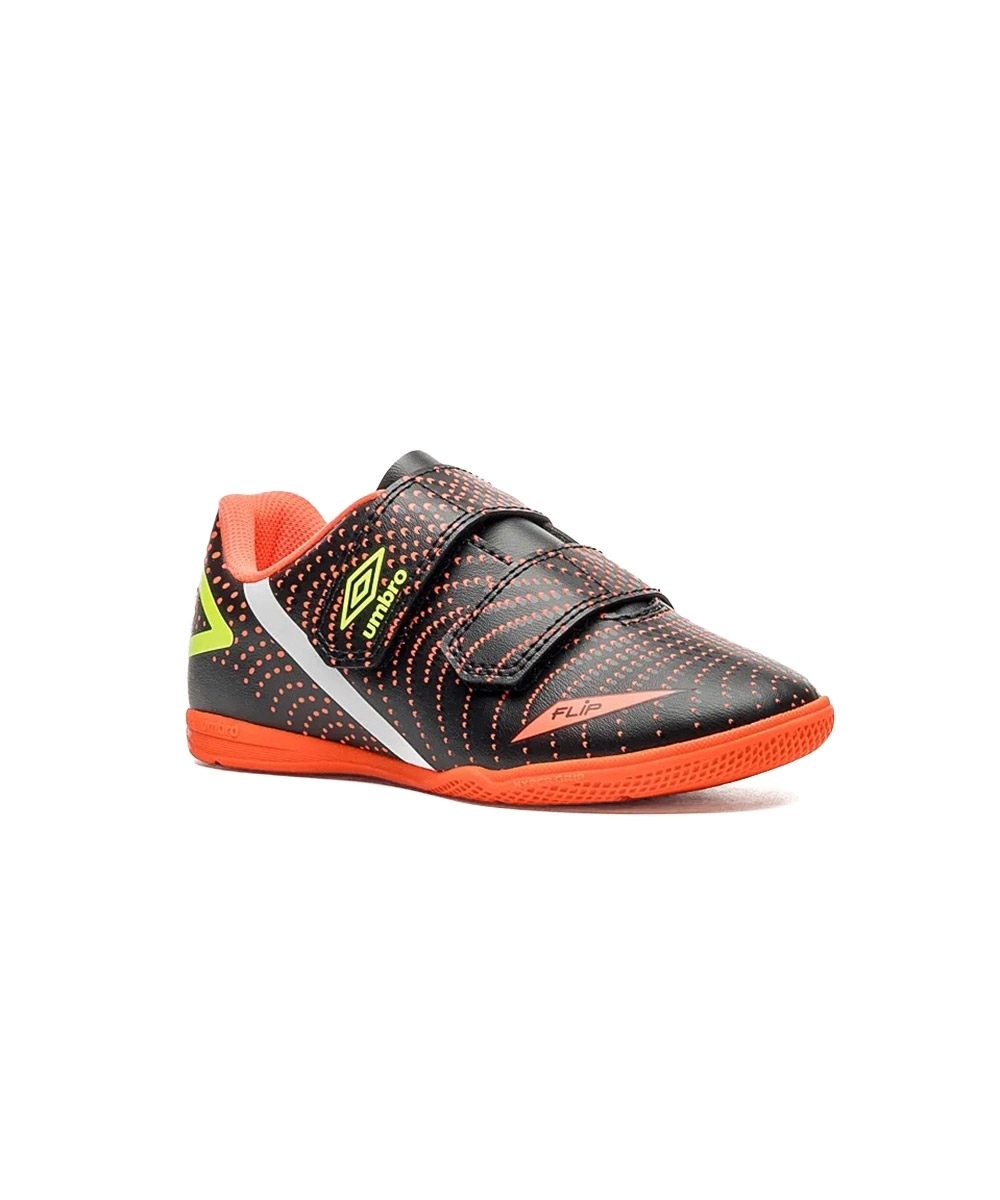 Chuteira Futsal Umbro Flip Kids U07fb00193 Preto/coral