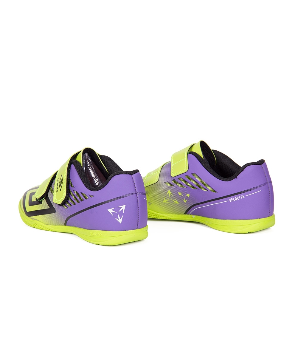 Chuteira Futsal Umbro Velocita Kids Verde/roxo