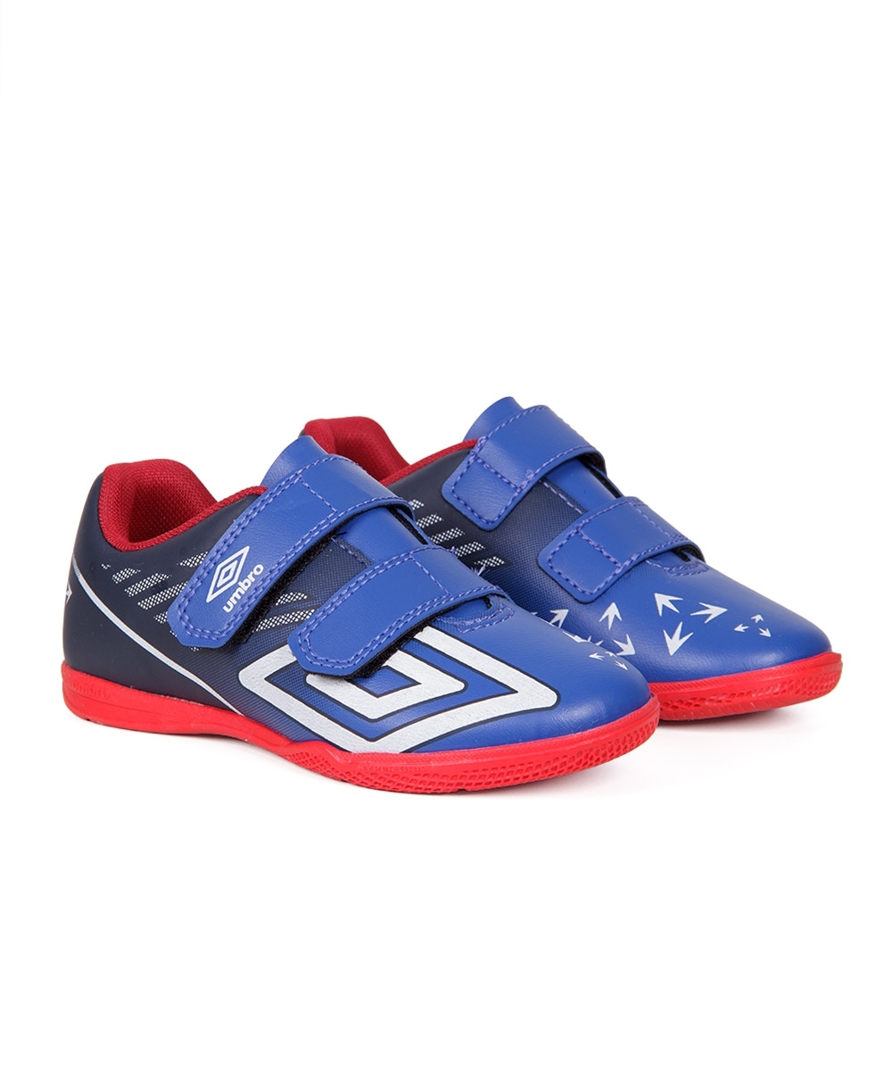 Chuteira Futsal Umbro Velocita Kids Azul/branco