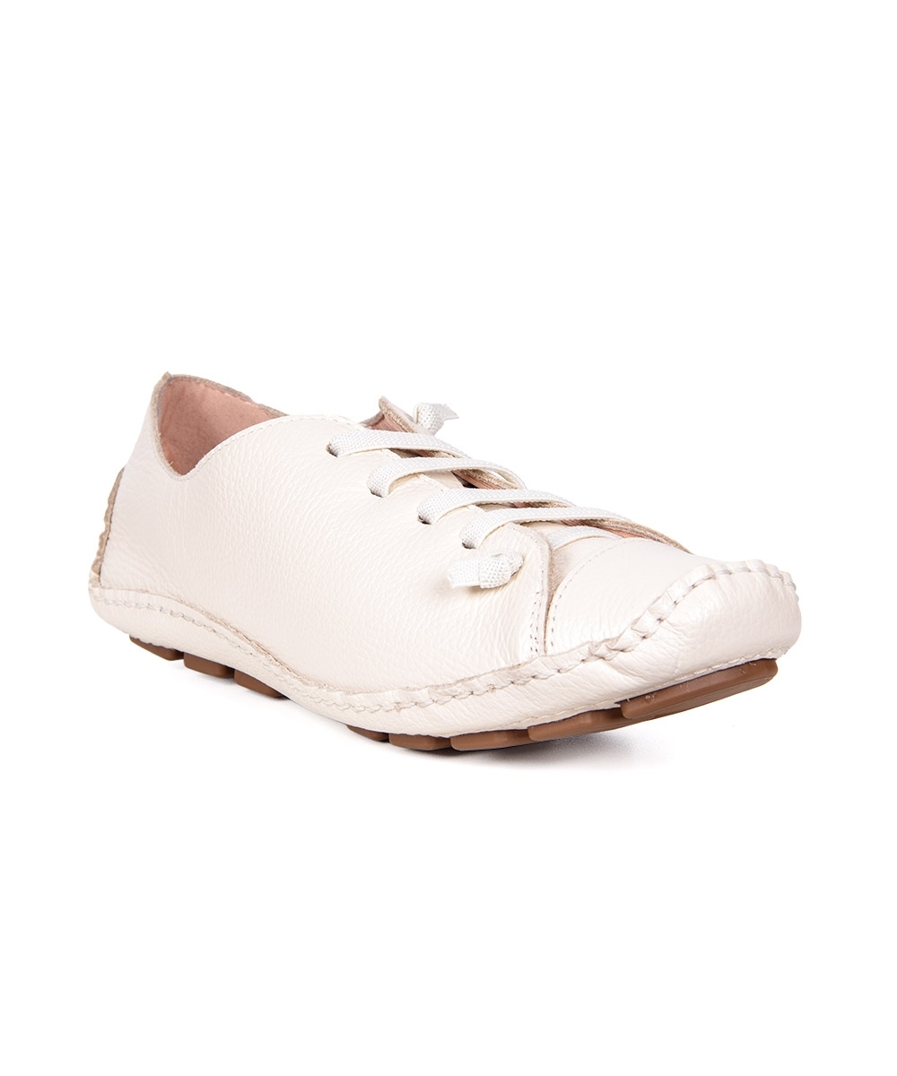 Tênis Feminino Pixolé Couro Marfim