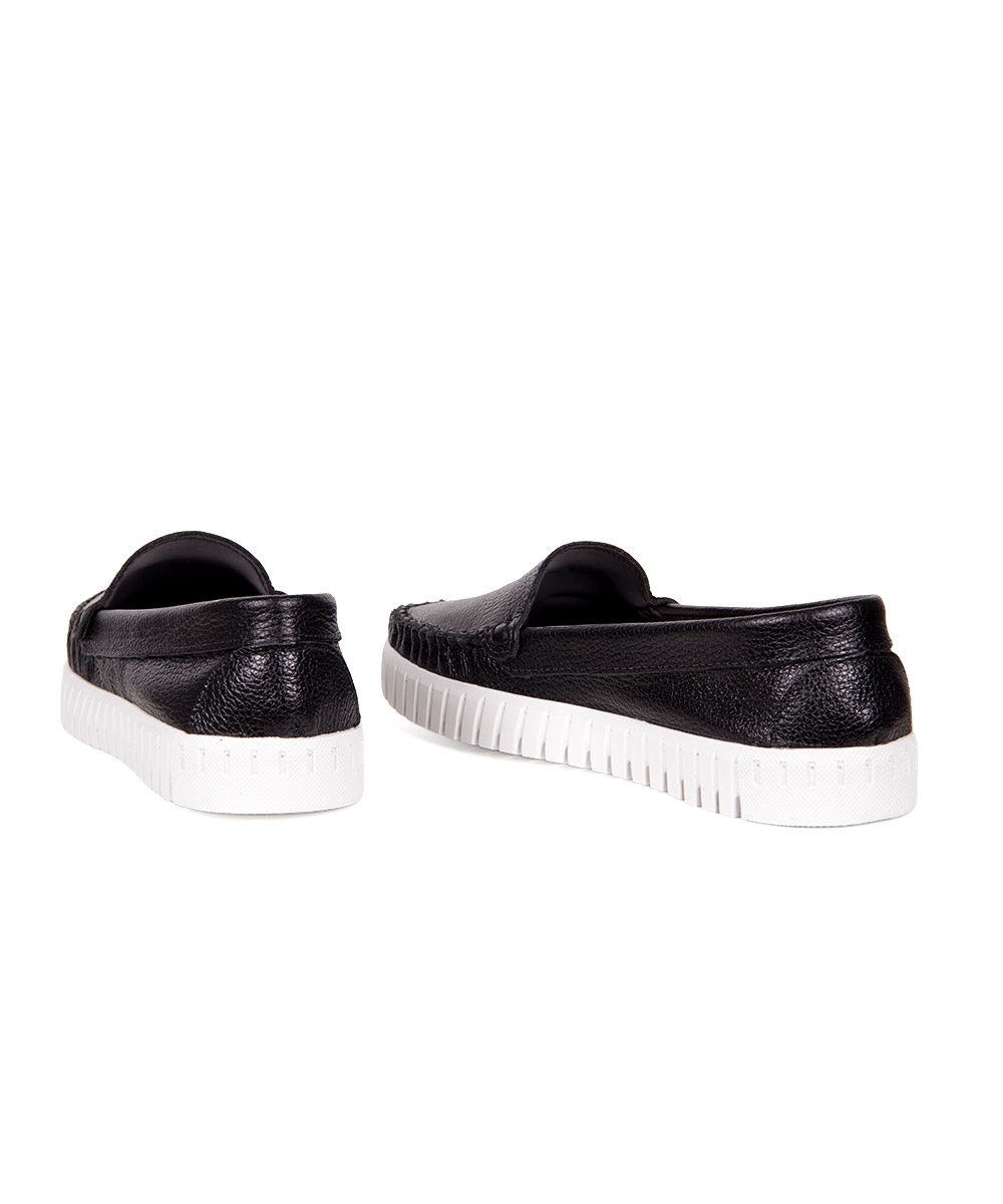 Mocassim Feminino Pixolé Couro Preto