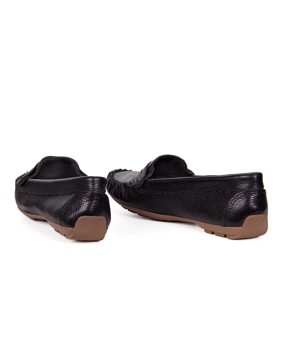Mocassim Pixolé Feminino Couro Preto
