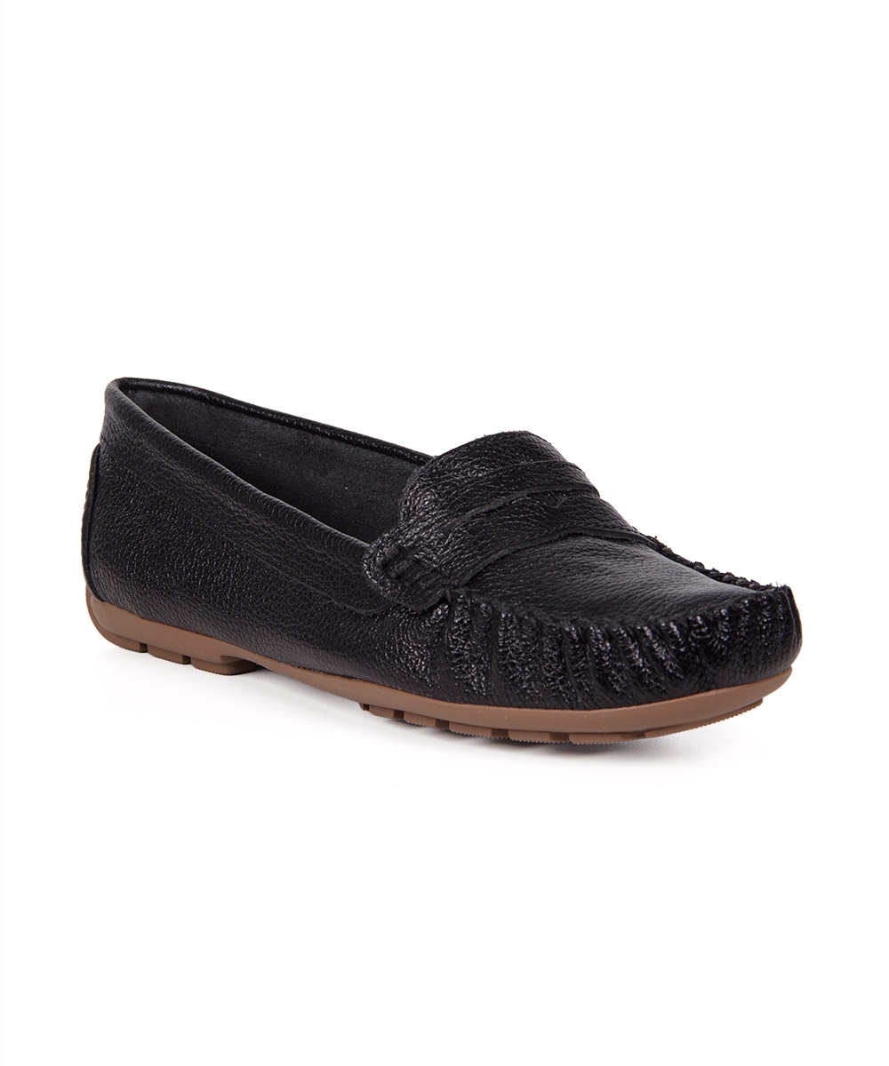 Mocassim Pixolé Feminino Couro Preto