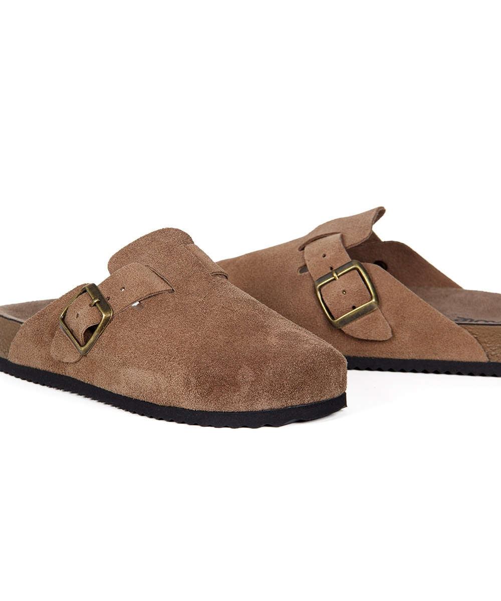 Mule Pixóle Fivela Couro Taupy