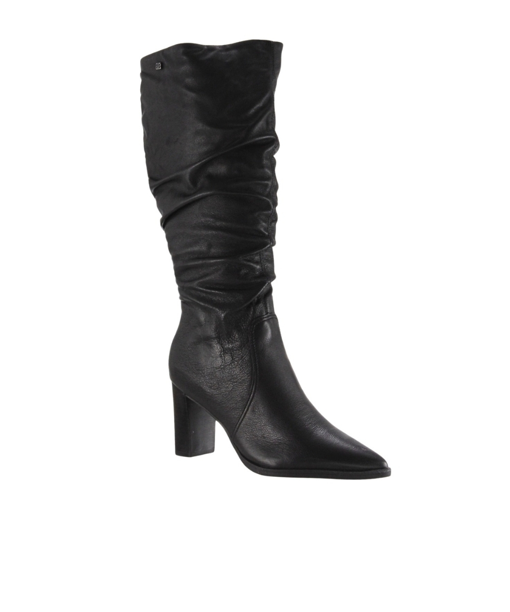 Bota Cano Longo Bottero Salto Bloco Preto
