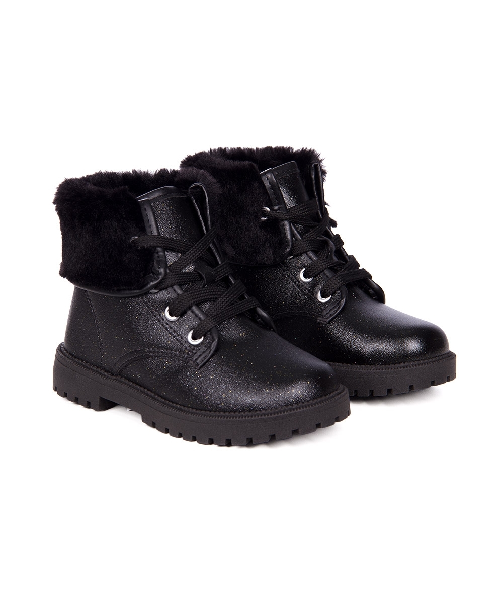 Coturno Infantil Molekinha 2126-524 Preto/prata
