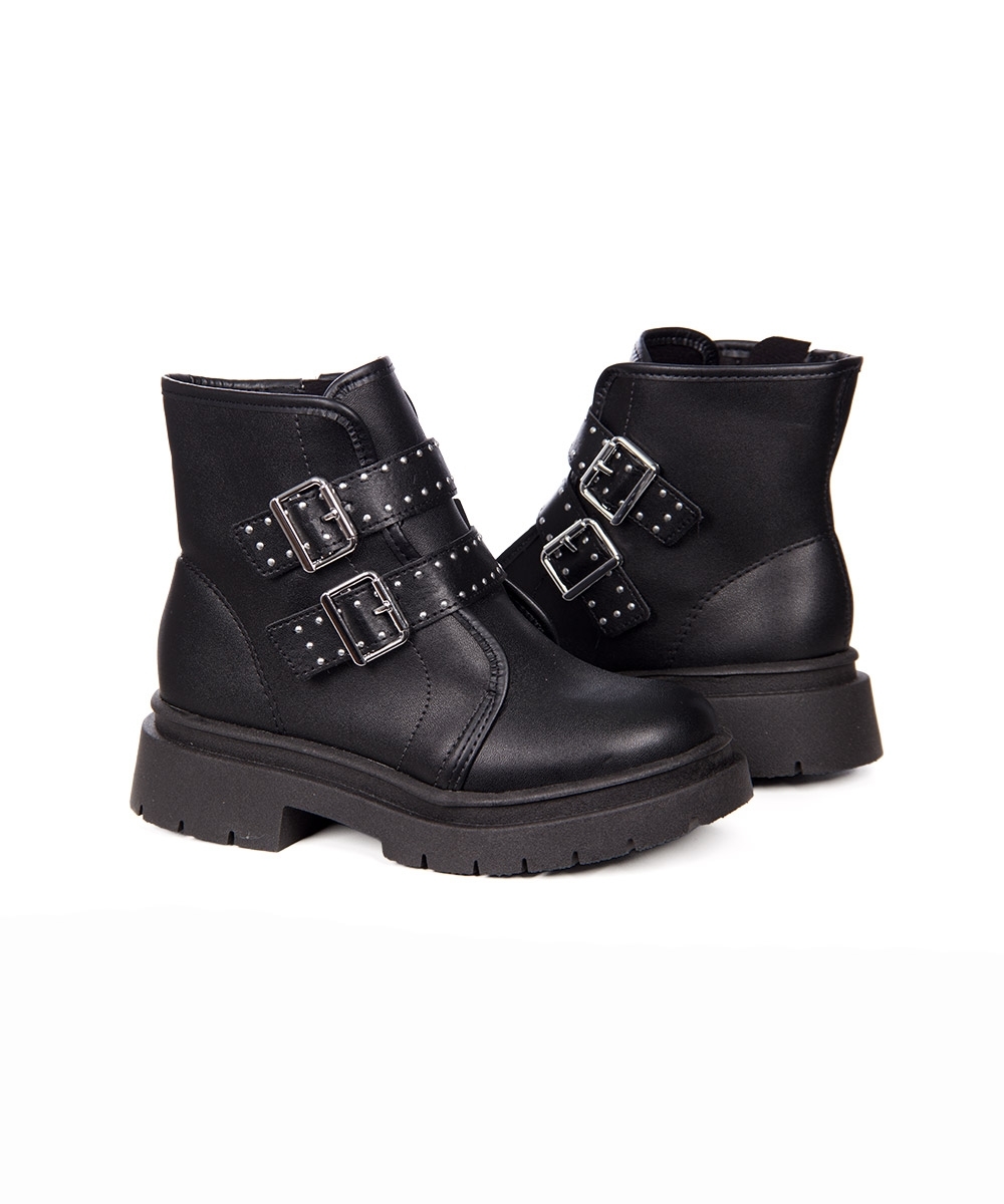 Coturno Infantil Molekinha Fivelas Preto