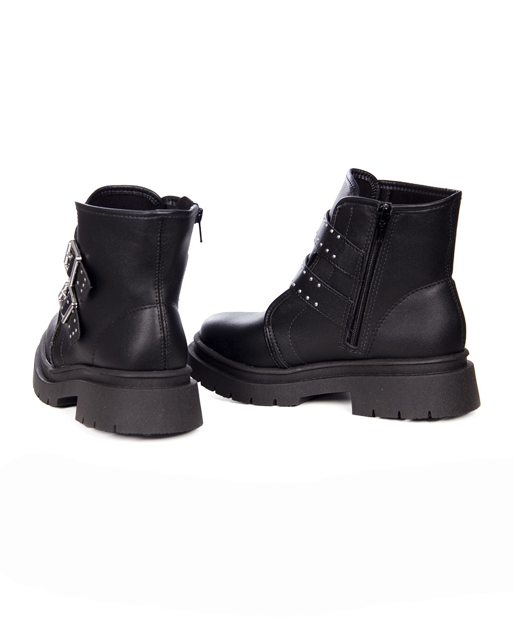 Coturno Infantil Molekinha Fivelas Preto