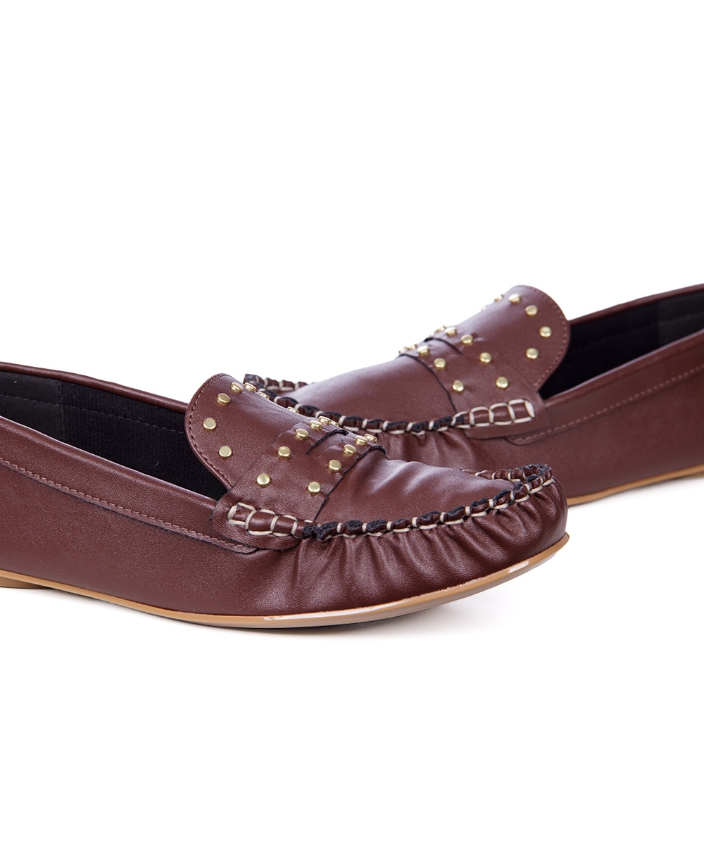 Mocassim Feminino Vizzano Loafer Marrom