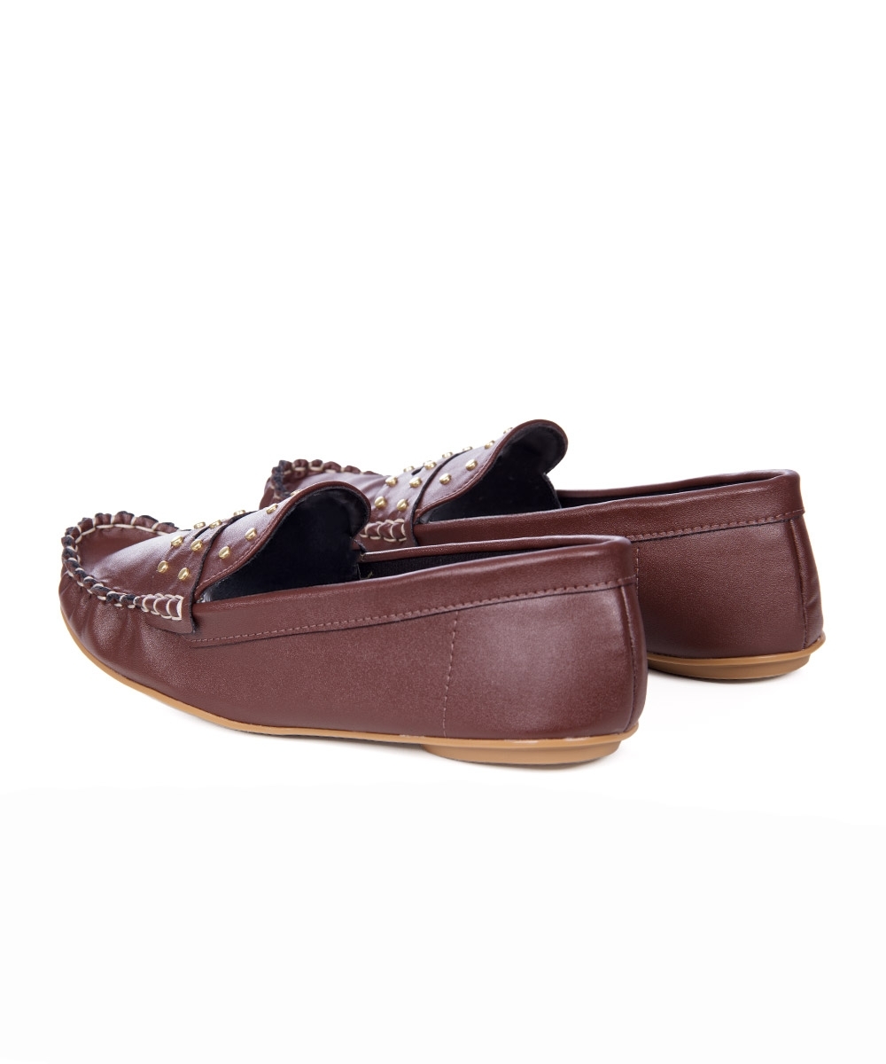 Mocassim Feminino Vizzano Loafer Marrom