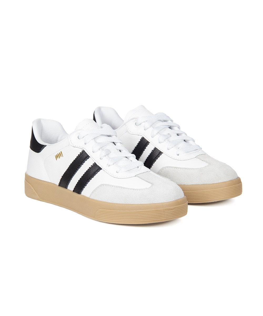 Tênis Feminino Marina Mello Casual Couro Branco