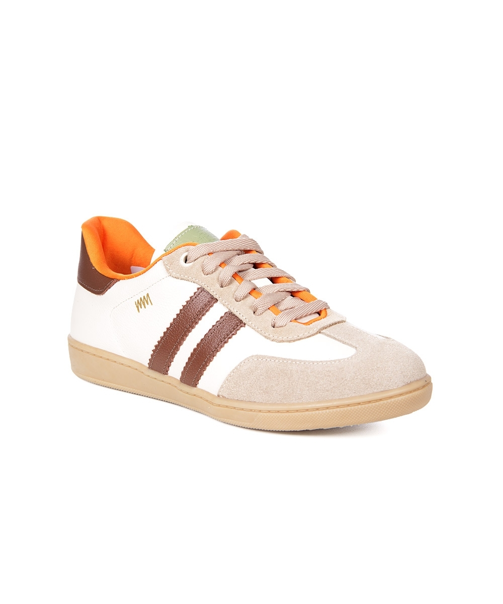 Tênis Feminino Marina Mello Emma Couro Multicolor