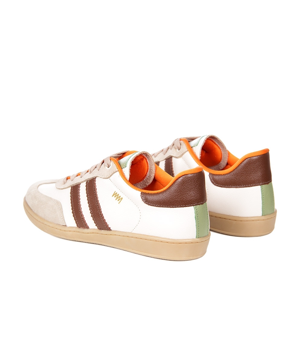 Tênis Feminino Marina Mello Emma Couro Multicolor