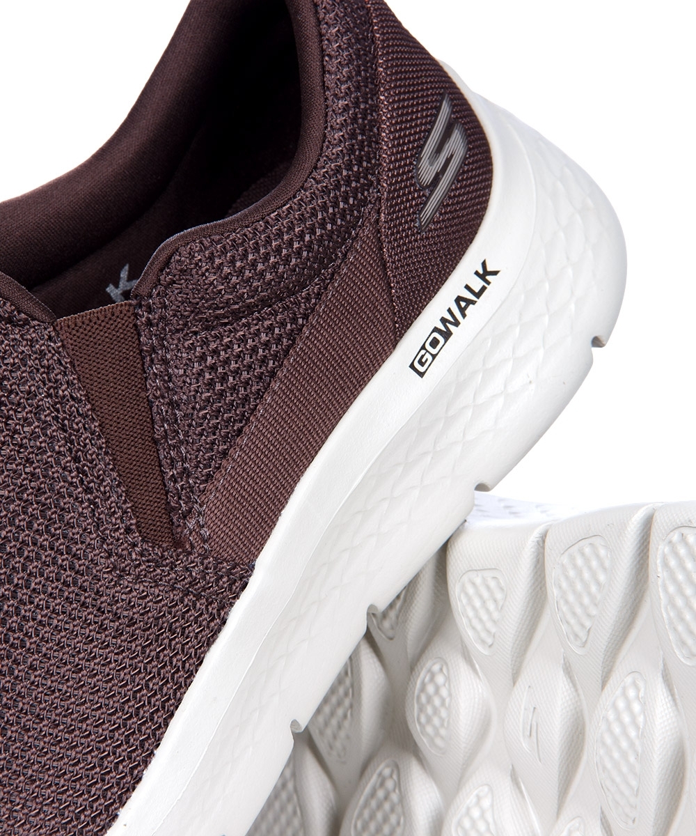 Tênis Masculino Skechers Slip On Go Walk Marrom