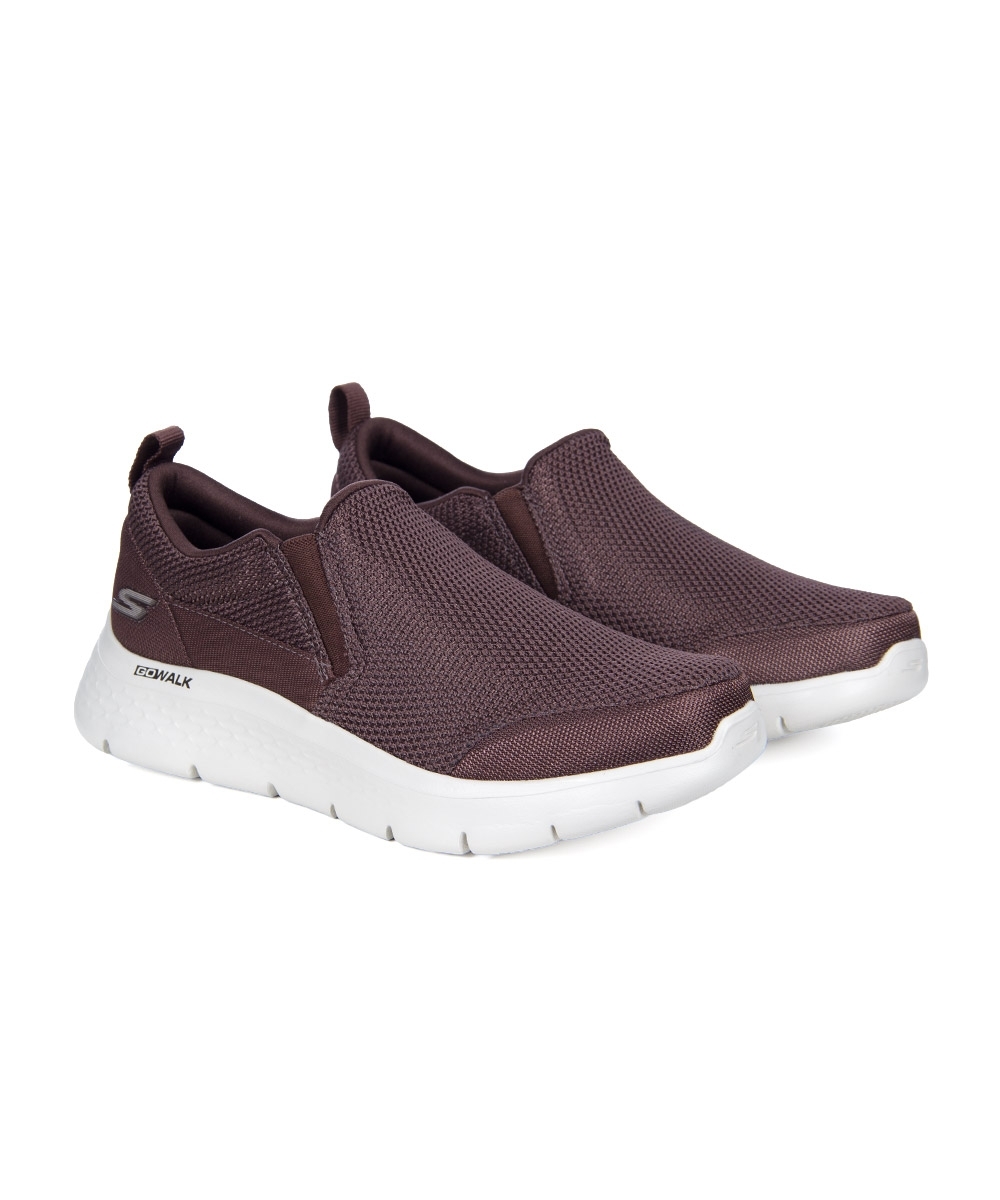 Tênis Masculino Skechers Slip On Go Walk Marrom